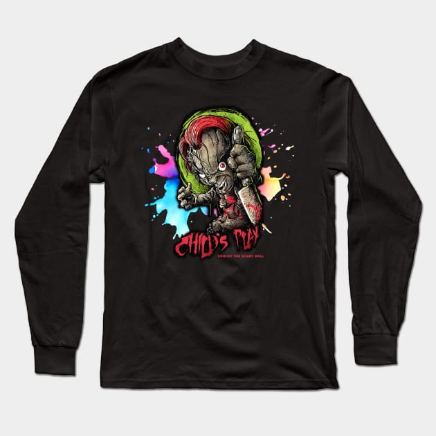 Chucky Child's Play Long Sleeve T-Shirt by mafiatees.intl